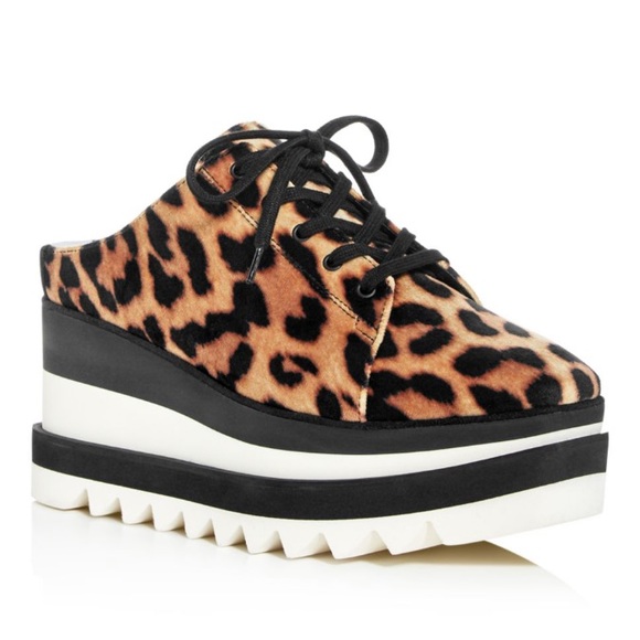 Stella McCartney Shoes - Stella McCartney Elyse leopard platform sneaker 9